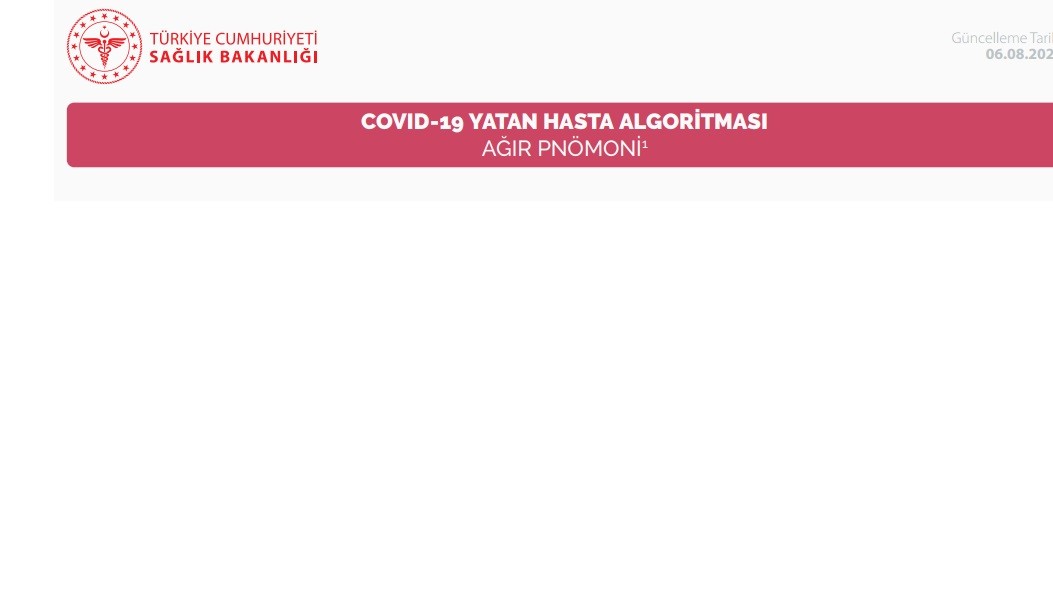 COVID-19 YATAN HASTA ALGORİTMASI AĞIR PNÖMONİ 06.08.20